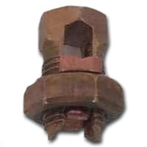 Erico nVent  Split Bolt Connector, 10 Wire, Silicone Bronze Alloy, Bronze ESB4/0